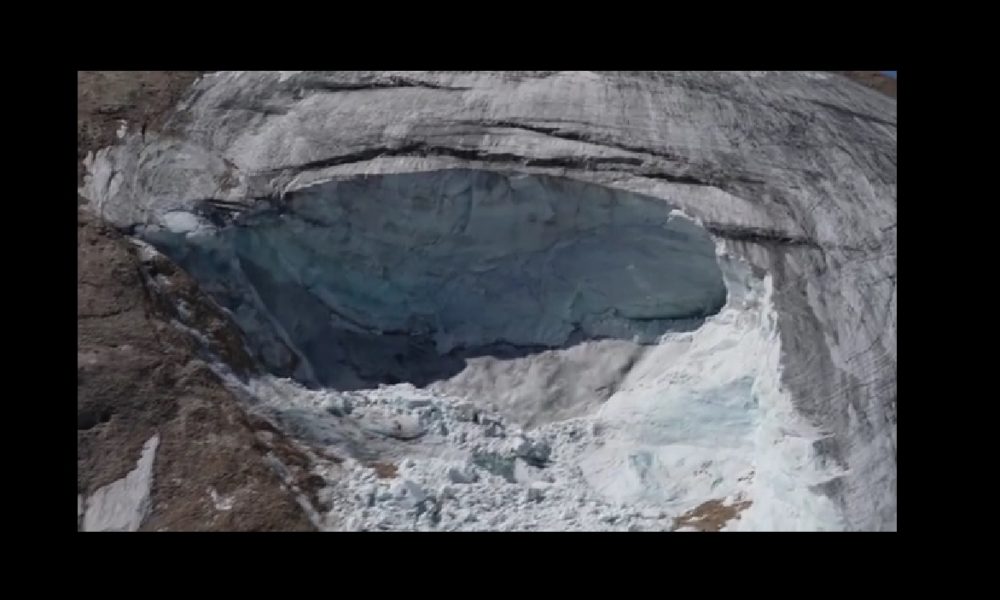 Crollo Marmolada: immagini dei droni dall’alto – Video