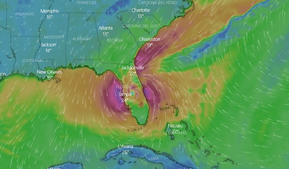 Real Time Uragano Ian: colpita la Florida, ecco dove si trova