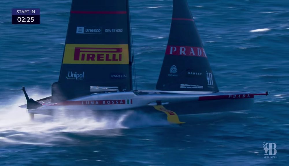 Luna Rossa-Ineos 1-1 dopo prime due regate finale di Louis Vuitton Cup VIDEO