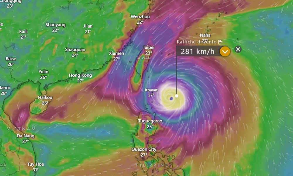 LIVE Taiwan in allerta per super tifone Kong-rey: evacuazioni costa orientale