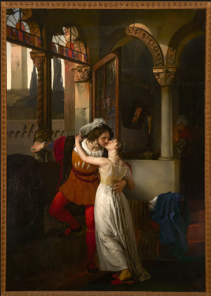 A Villa Carlotta “L’ultimo bacio” di Francesco Hayez (1823)