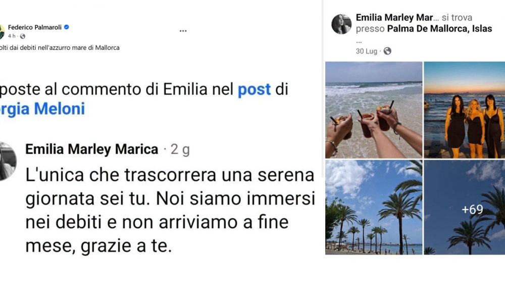 Critica Meloni: “Ti diverti solo tu, noi pieni di debiti”. Ma fa vacanza a Maiorca