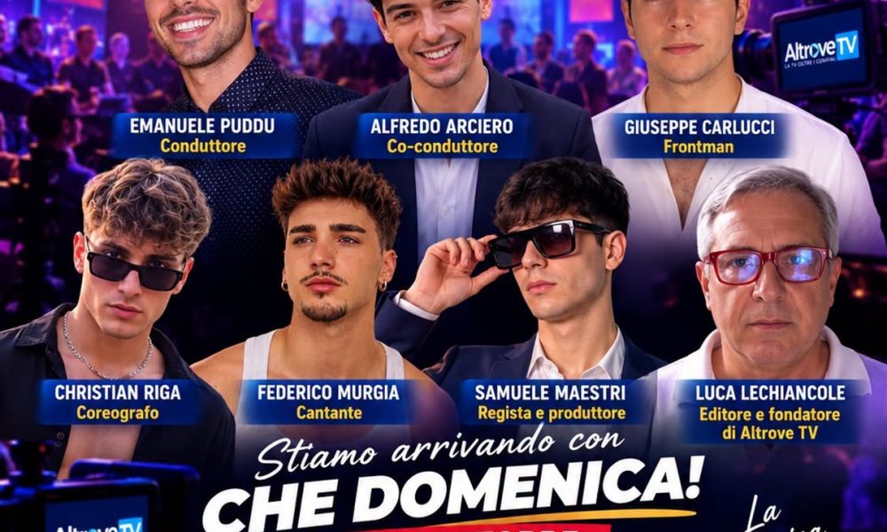 Altrove Tv, dall’11 ottobre al via “Che Domenica” tra informazione, musica e spettacolo