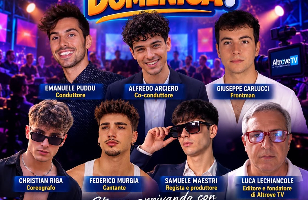 Altrove TV: “Che Domenica” Kicks Off on October 11, Featuring News, Music, and Entertainment