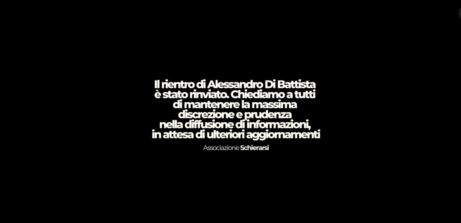 Di Battista, salta il rientro da Cuba: sconosciuti i motivi del rinvio